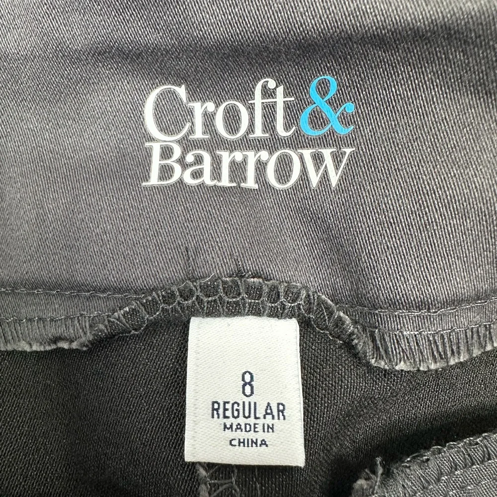 Croft & Barrow NWT Straight Leg The Effortless Stretch Pull On Pant Size 8 NEW